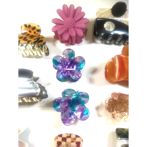 Barrettes Pony Tail Holder Clips Combs Lot Of 11 - Picture 7 of 10